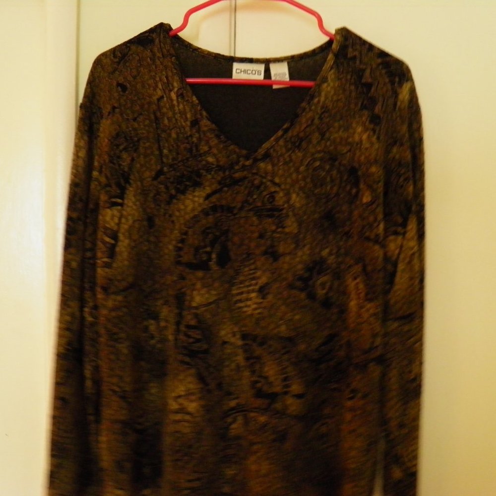 Dark Paisley Blouse